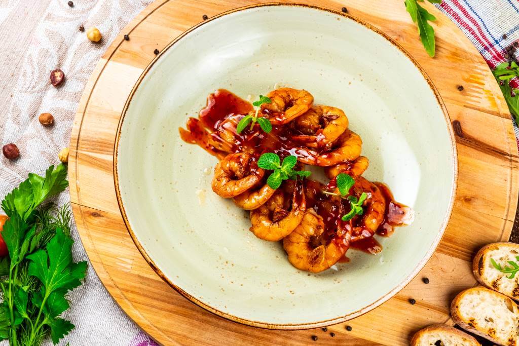 Фото 41 — Сочные креветки на гриле с чесночным соусом