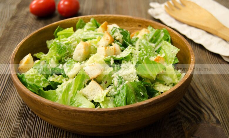 Photo of Легкий и вкусный салат «Цезарь» с курицей