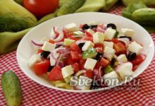 Photo of Как приготовить вкусный греческий салат с оливками и сыром